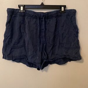 Gap Navy Elastic Waist Drawstring Shorts [Size: L]